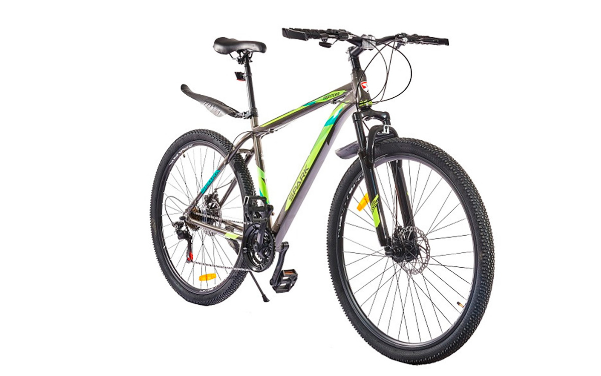 Фотография Велосипед SPARK MONTERO 29" 2021, размер L, Серо-зеленый
